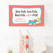 Banderoles Dr Seuss | Un poisson - Baby shower fille (En situation)