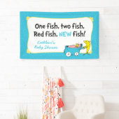 Banderoles Dr Seuss | Un poisson - Baby shower garçon (En situation)