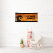 Banderoles Dragon d'incendie personnalisable (En situation)
