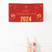 Banderoles Dragon du Nouvel An chinois 2024 (Insitu)