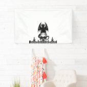 Banderoles Dragon gothique (En situation)