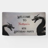 Banderoles Dragon mythique Personnalisé (Horizontal)