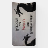 Banderoles Dragon mythique Personnalisé (Verticale)