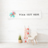 Banderoles Dragonfly rouge sur l'arrière - plan aquarelle (Insitu)