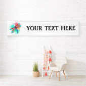 Banderoles Dragonfly rouge sur l'arrière - plan aquarelle (En situation)