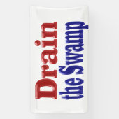 Banderoles Drainer le texte bleu marécage (Verticale)