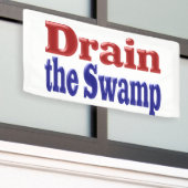 Banderoles Drainer le texte bleu marécage (Bâtiment extérieur)