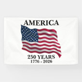 Banderoles Drapeau 250 Ans d'Amérique (Horizontal)