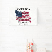 Banderoles Drapeau 250 Ans d'Amérique (Insitu)