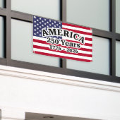 Banderoles Drapeau 250 Ans d'Amérique (Bâtiment extérieur)