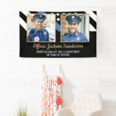 Banderoles Drapeau 2 de l'Académie de police (En situation)