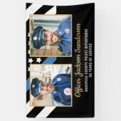 Banderoles Drapeau 2 de l'Académie de police (Vertical)