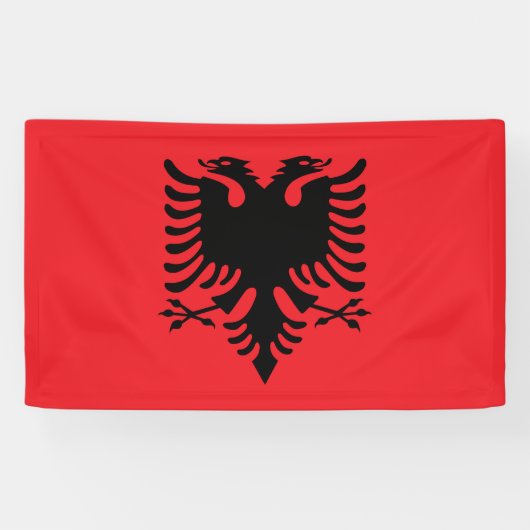 Banderoles Drapeau albanais (Horizontal)