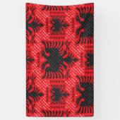 Banderoles Drapeau albanais motif 2 (Vertical)