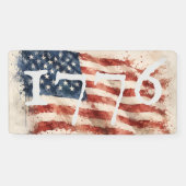 Banderoles Drapeau américain 1776 250 ans (Horizontal)