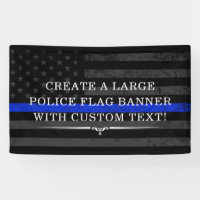 Drapeau américain à thème de la police fond sombre