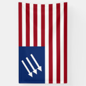 Banderoles Drapeau américain anti-fasciste (Vertical)