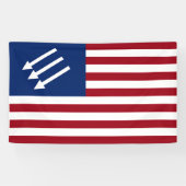 Banderoles Drapeau américain anti-fasciste (Horizontal)