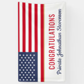 Banderoles Drapeau américain de l'armée patriotique (Vertical)