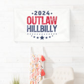 Banderoles Drapeau américain de Trump Vance 2024 (En situation)