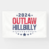 Banderoles Drapeau américain de Trump Vance 2024 (Horizontal)