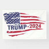 Banderoles Drapeau américain des élections de Trump en 2024 (Horizontal)