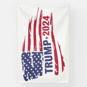 Banderoles Drapeau américain des élections de Trump en 2024 (Verticale)