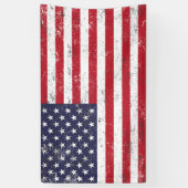 Banderoles Drapeau américain Grunge (Vertical)