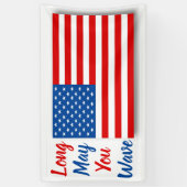Banderoles Drapeau Américain Longtemps que vous agissiez Pers (Vertical)