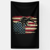 Banderoles Drapeau américain lutte contre le drapeau américai (Vertical)