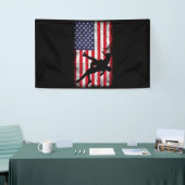 Banderoles Drapeau américain lutte contre le drapeau américai (Salon professionnel)