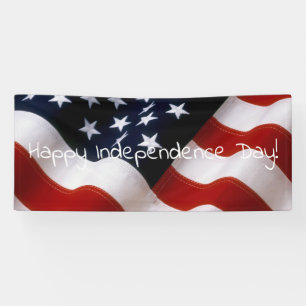 Banderoles Drapeau américain onduleux