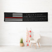 Banderoles Drapeau américain orienté de délivrance du feu (En situation)