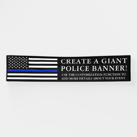 Banderoles Drapeau américain orienté | gigantesque de police (Horizontal)