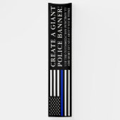 Banderoles Drapeau américain orienté | gigantesque de police (Vertical)