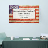 Banderoles Drapeau américain Parti de graduation patriotique  (Salon professionnel)