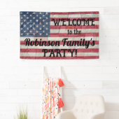 Banderoles Drapeau américain patriotique sur la calligraphie (En situation)