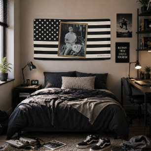 Banderoles Drapeau américain personnalisé avec votre photo, d