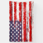 Banderoles Drapeau américain, style vintage (Vertical)