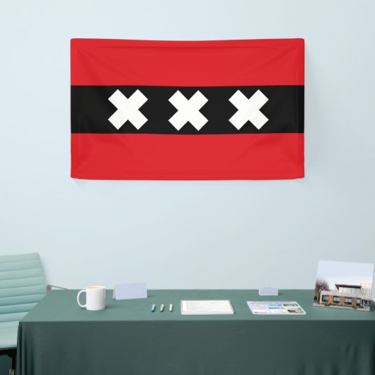 Banderoles Drapeau Amsterdam (Salon professionnel)