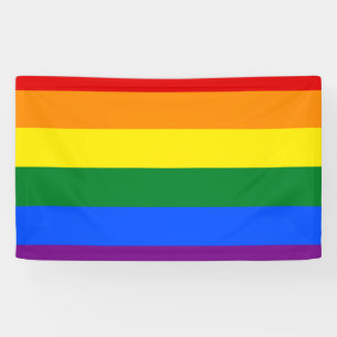 Banderoles Drapeau arc-en-ciel de la fierté gay LGBT