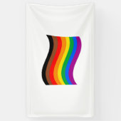 Banderoles Drapeau arc-en-ciel de Philly Pride (Vertical)