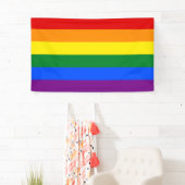 Banderoles Drapeau arc-en-ciel LGBT (En situation)