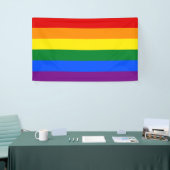 Banderoles Drapeau arc-en-ciel LGBT (Salon professionnel)