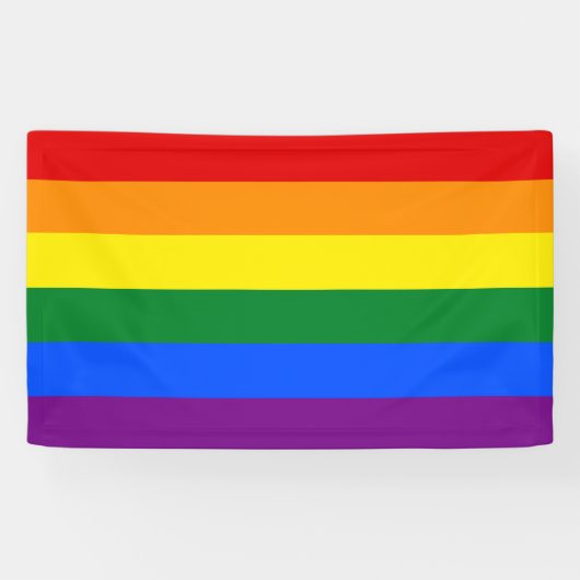 Banderoles Drapeau arc-en-ciel LGBT (Horizontal)
