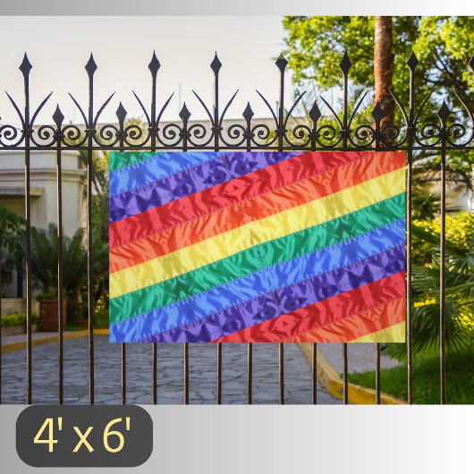 Banderoles Drapeau arc-en-ciel LGBT bandes arc-en-ciel gay pr