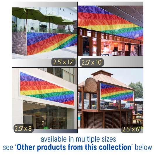 Banderoles Drapeau arc-en-ciel LGBT bandes arc-en-ciel gay pr