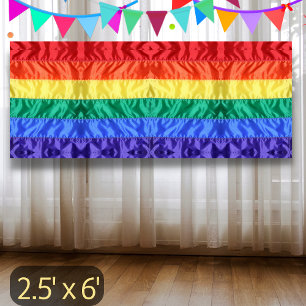 Banderoles Drapeau arc-en-ciel LGBTQIA Drapeau Gay pride clas