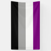 Banderoles Drapeau asexuel de fierté (Vertical)