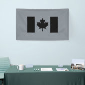Banderoles Drapeau canadien en graphisme noir (Salon professionnel)